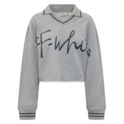 Script Crop Sweatshirt