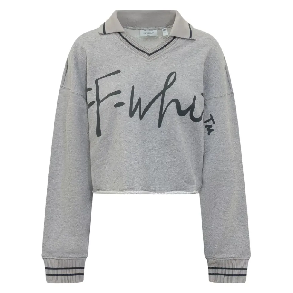 Script Crop Sweatshirt