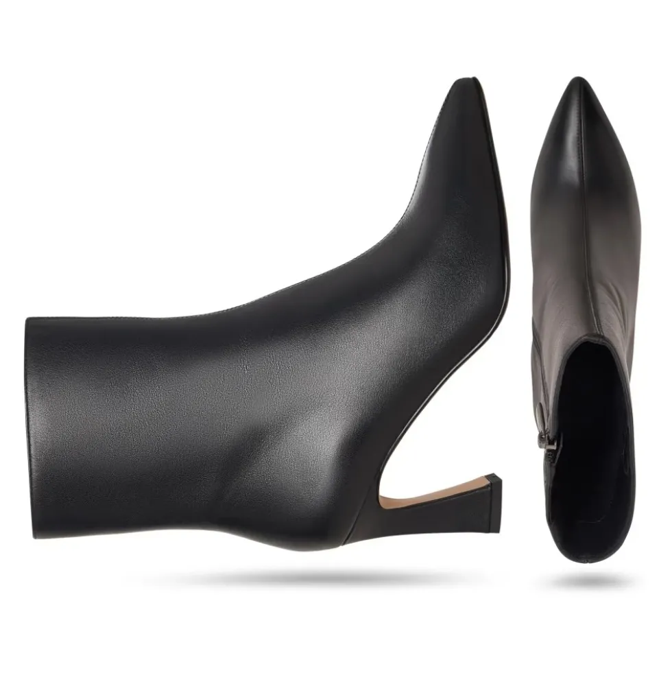 Sculpted Sleek-Heel Ankelstøvle