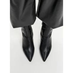 Sculpted Sleek-Heel Ankelstøvle