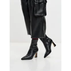 Sculpted Sleek-Heel Ankelstøvle