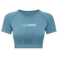 Seamless Cropped T-shirt V-Neck SS Logo