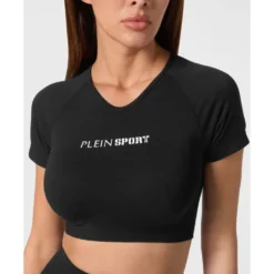 Seamless Cropped T-shirt V-Neck