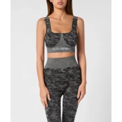 Seamless Crossed Straps Sport Bra