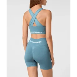 Seamless Wide Straps Sport Bra Logo