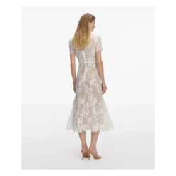 Sequin Lace Midi Dress