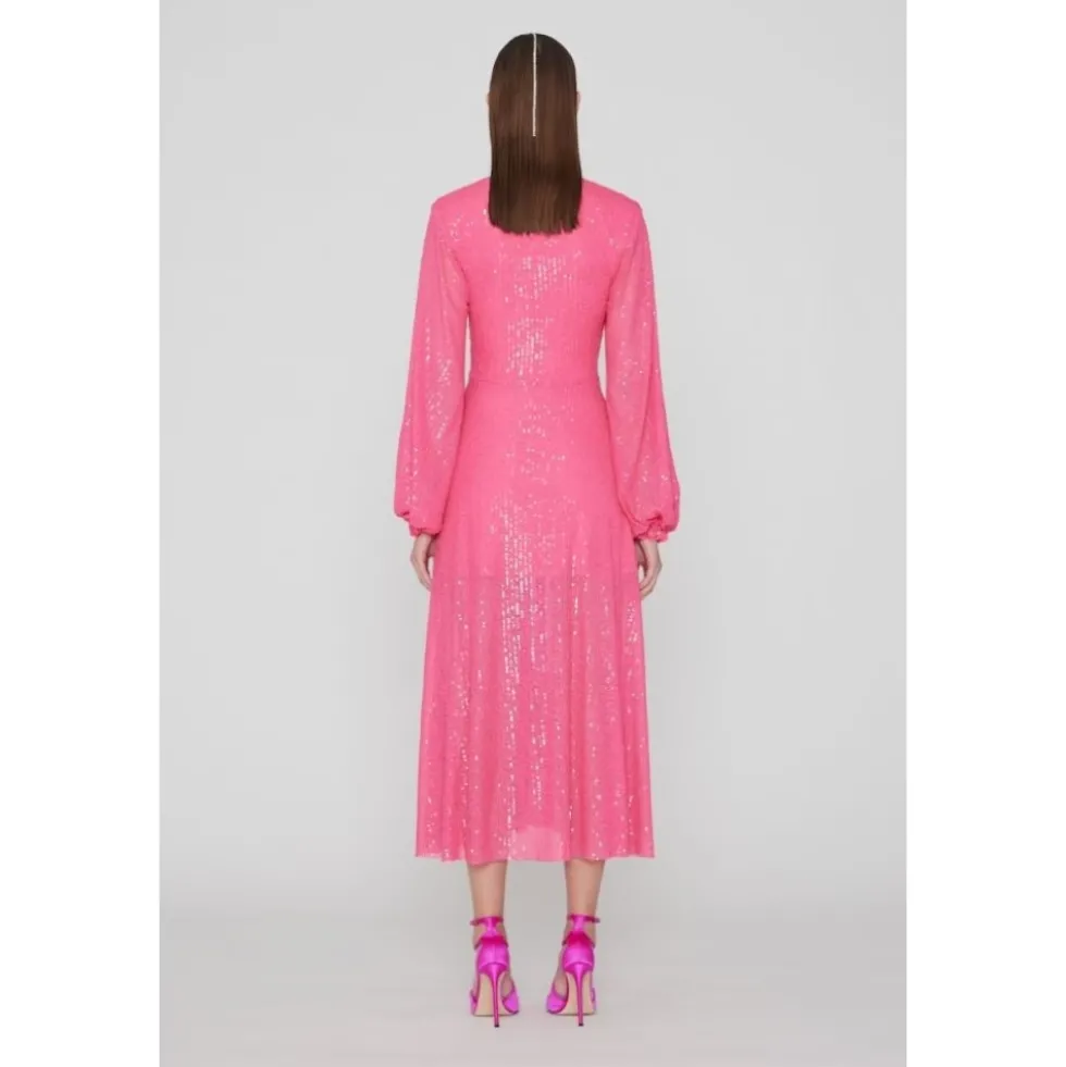 Sequin Midi Kjole Sort