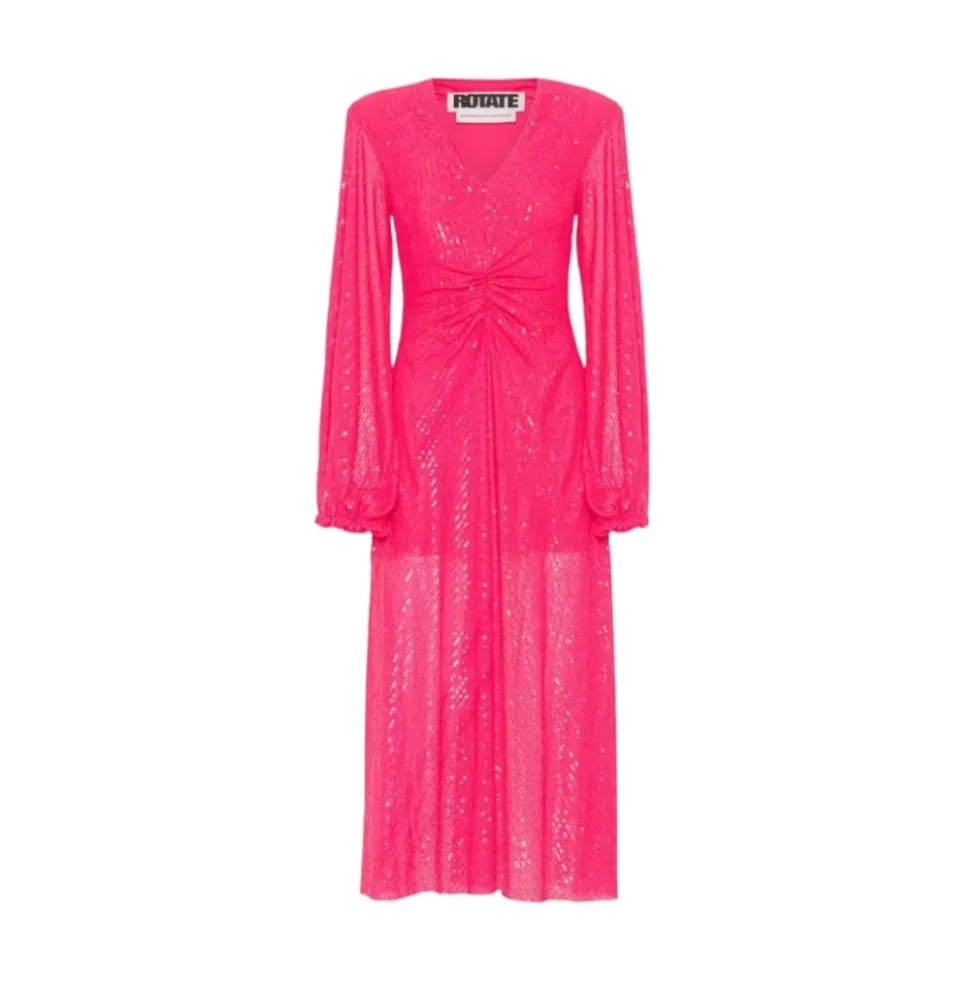 Sequin Midi Kjole Sort