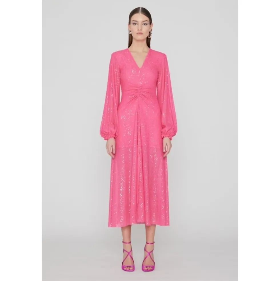 Sequin Midi Kjole Sort