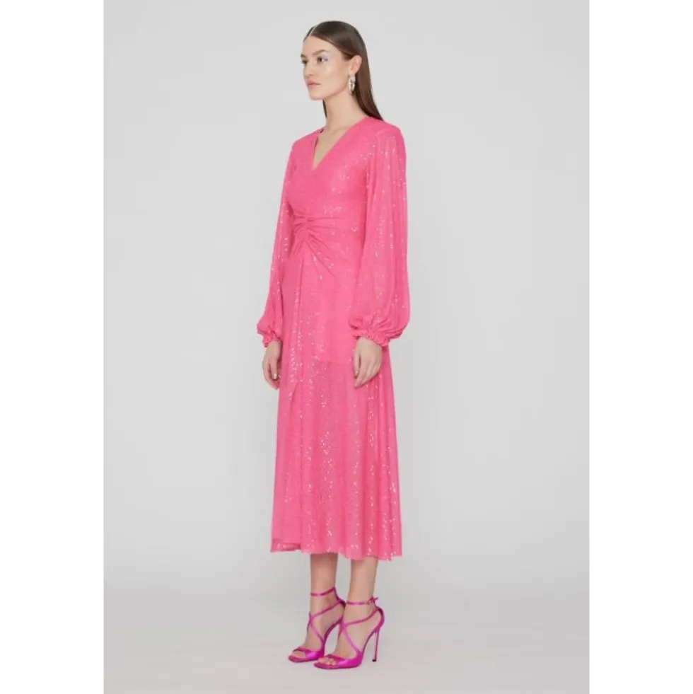 Sequin Midi Kjole Sort