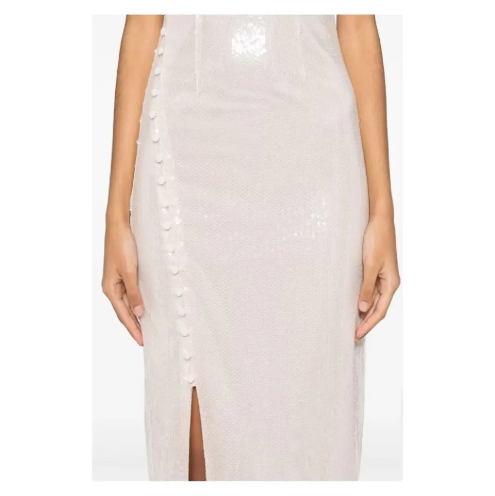 Sequins Buttoned Dress
