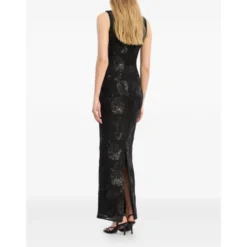 Sequins Fitted Maxi Dress