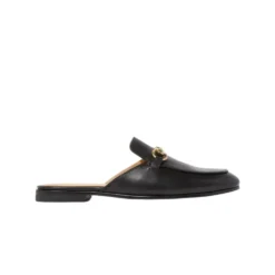 Serena Black Horsebit Mule