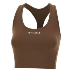 Serif Logo Sports Cropped Tank
