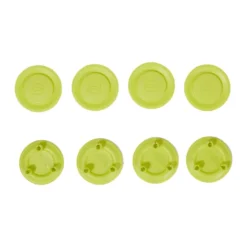 Set of 8 wheel caps in assorted colours