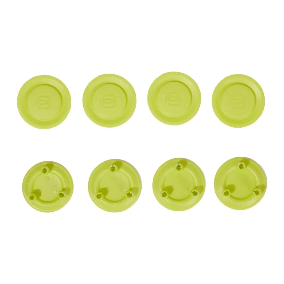 Set of 8 wheel caps in assorted colours