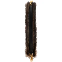 Shearling and Palmellato kalveskinds taske skulderrem