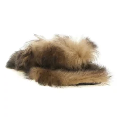 Shearling flip-flops