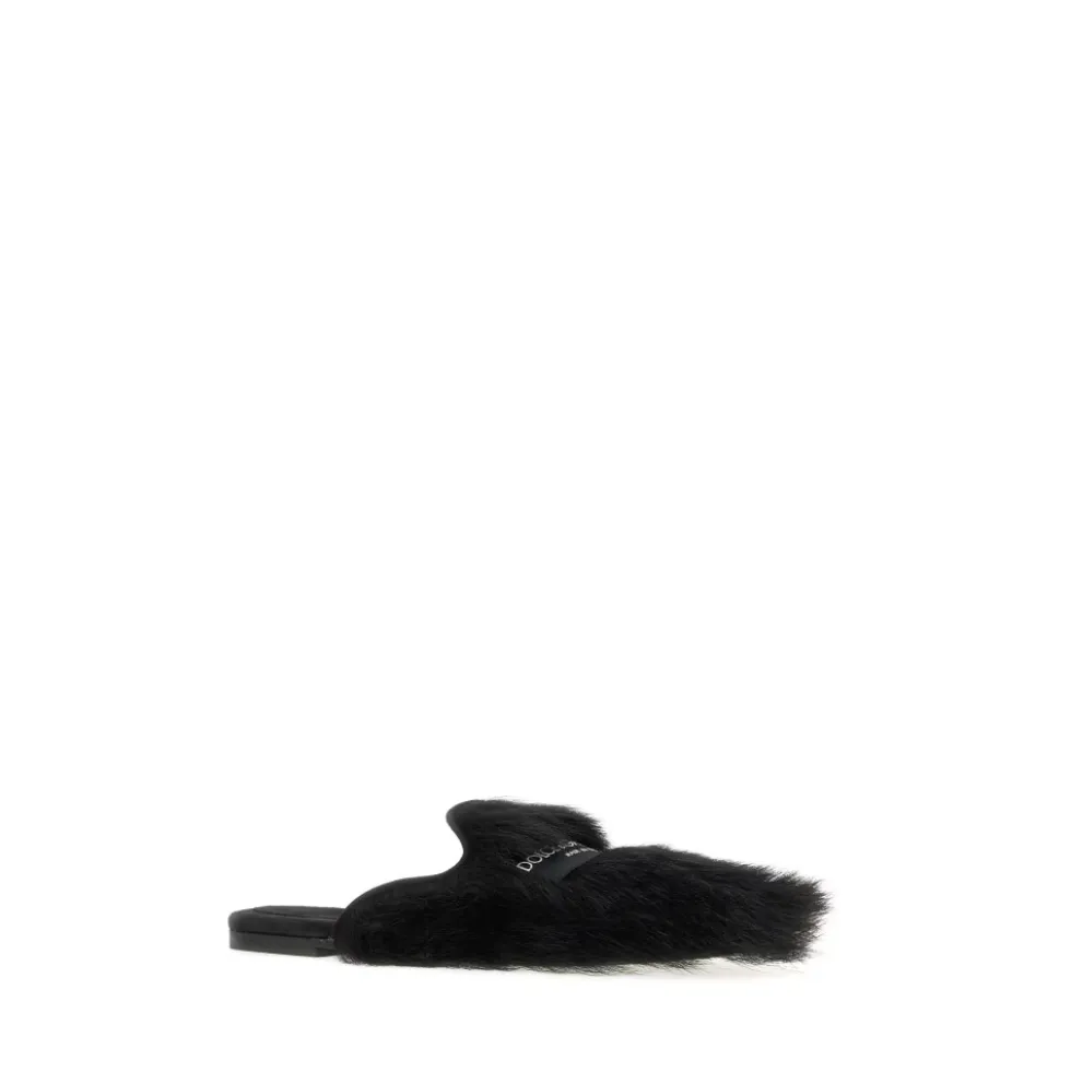 Shearling og ruskind slippers