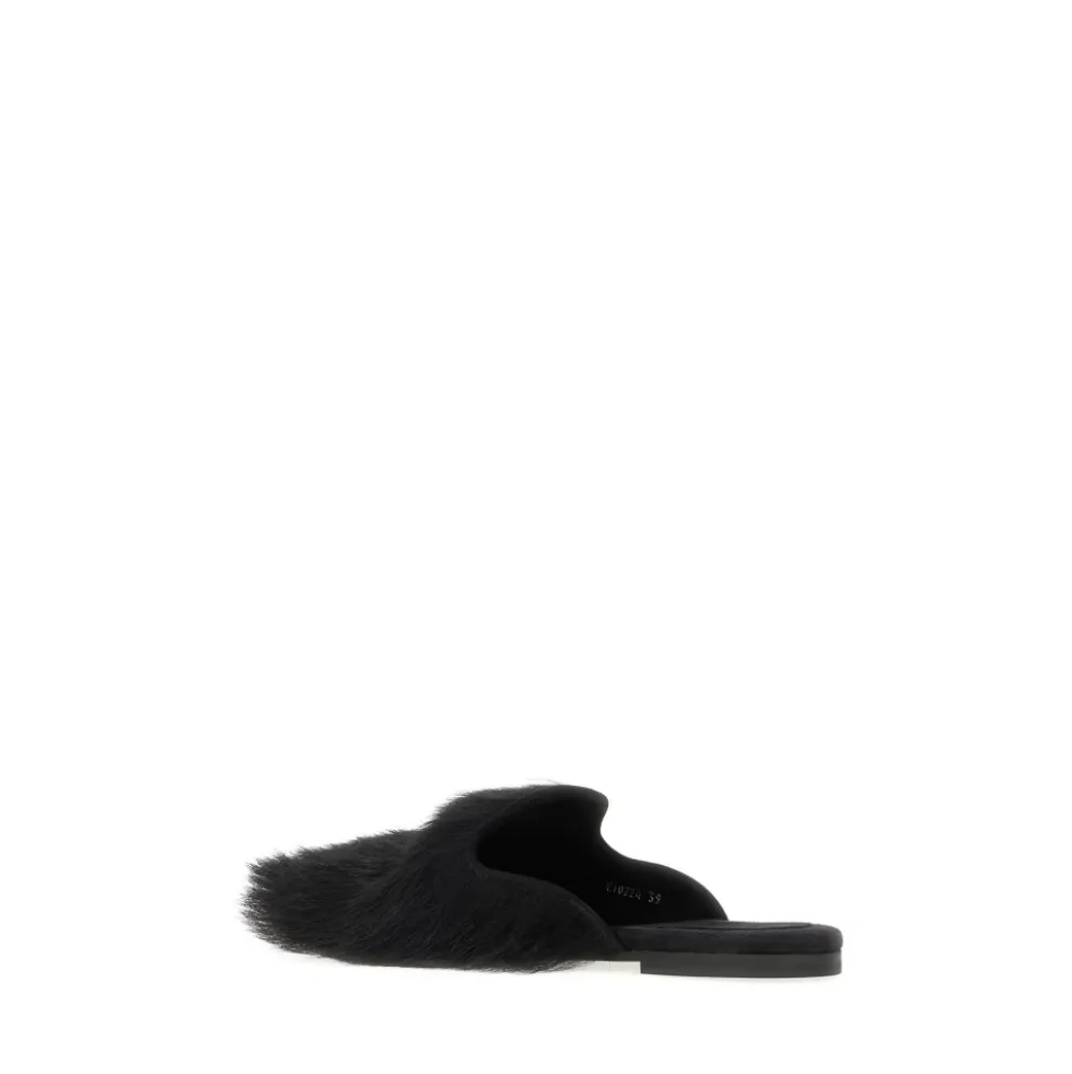 Shearling og ruskind slippers