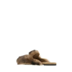 Shearling og Suede Hjemmesko
