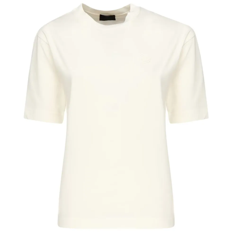 Silikone Logo Patch Bomulds T-shirt