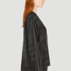 Silke Monogram Skjorte