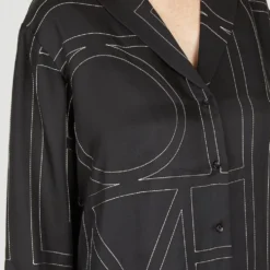 Silke Monogram Skjorte