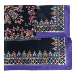 Silketørklæde med Paisley-print