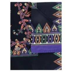 Silketørklæde med Paisley-print