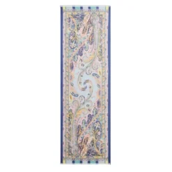 Silketørklæde med Paisley-print