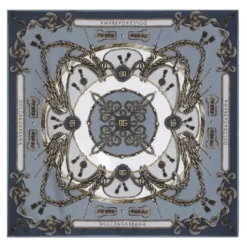 Silk Scarf med Brandet Print