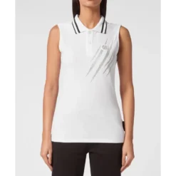 Sleeveless Polo Shirt Scratch