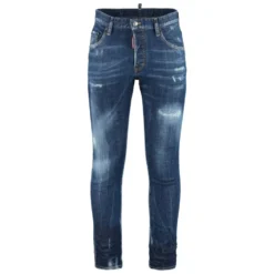 Slidte 5-lomme Jeans med Metal Detaljer