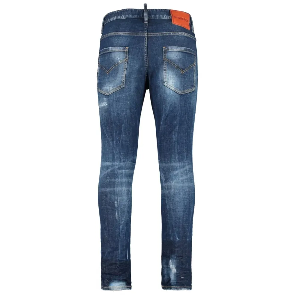 Slidte 5-lomme Jeans med Metal Detaljer