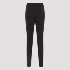 Slim Bukser i Stretch Uld Gabardine