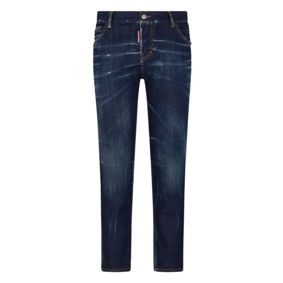 Slim Cut Indigo Blue Jeans