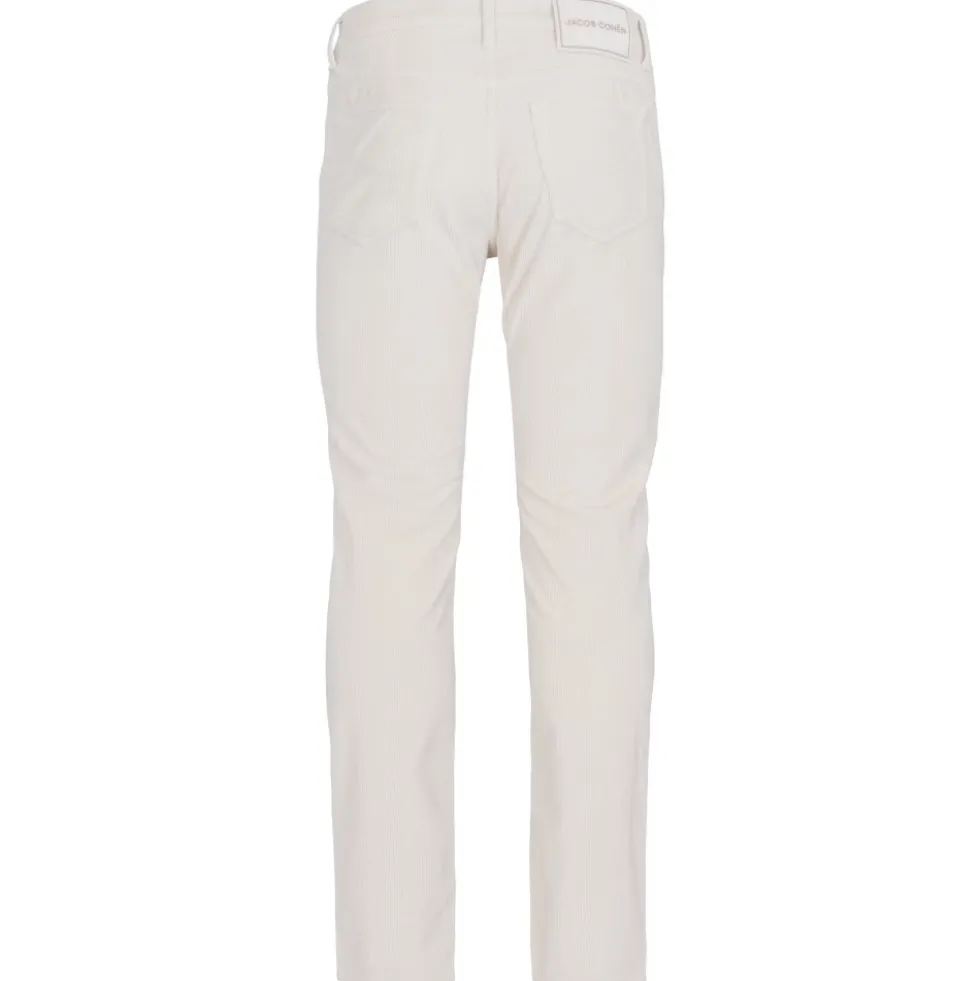 Slim Fit Bard Bukser med Broderi
