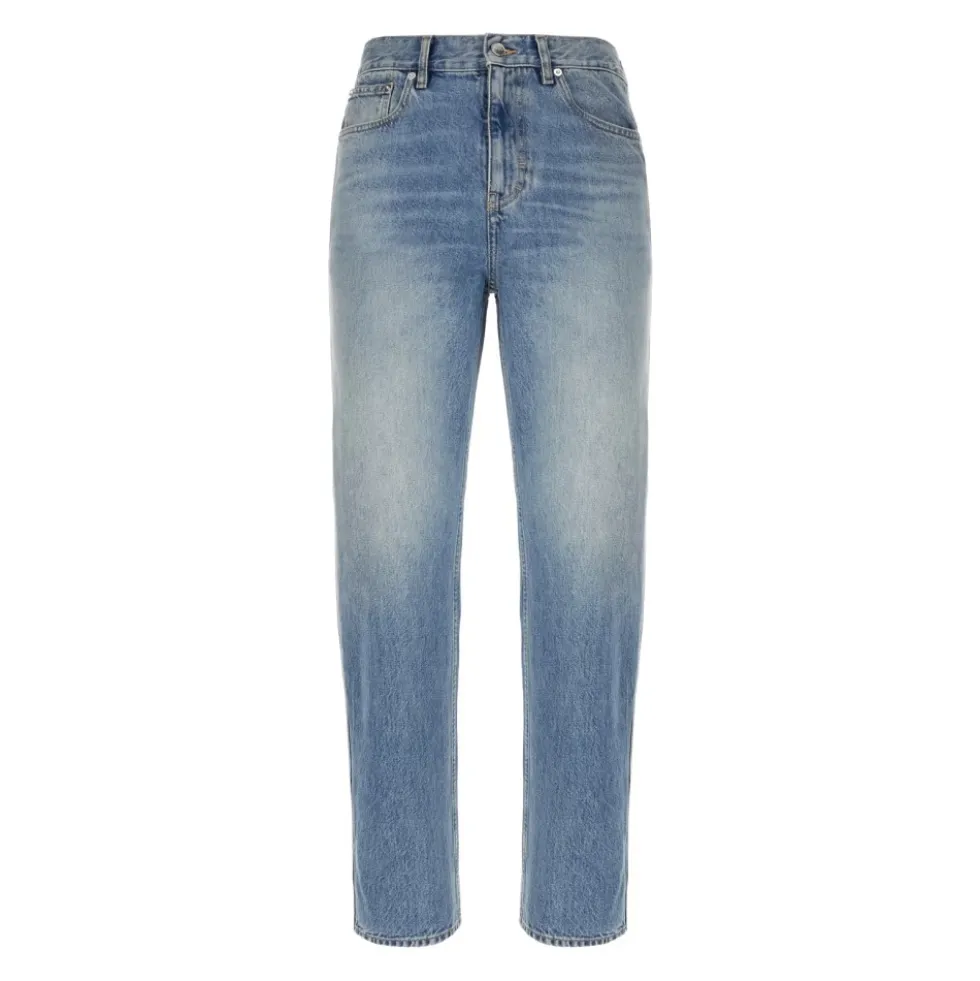 Slim fit bomuldsdenimbuks