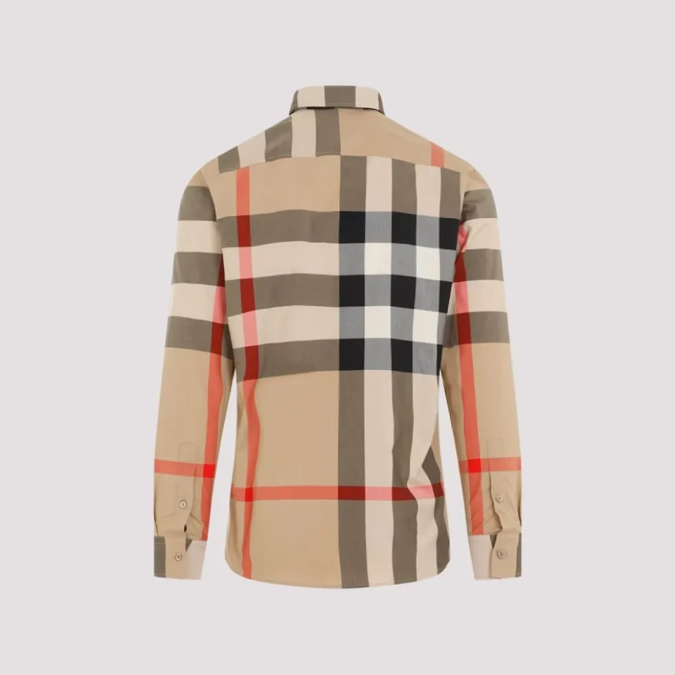 Slim Fit Check Cotton Shirt