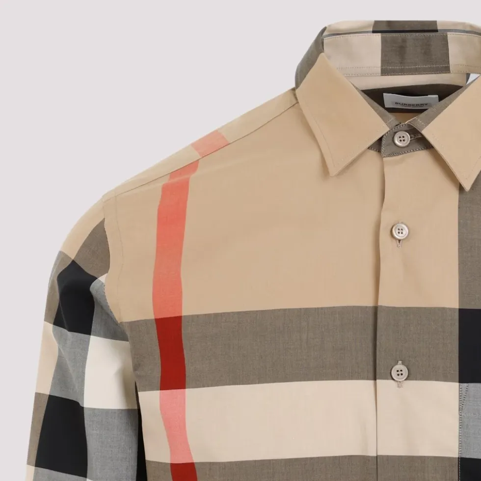 Slim Fit Check Cotton Shirt