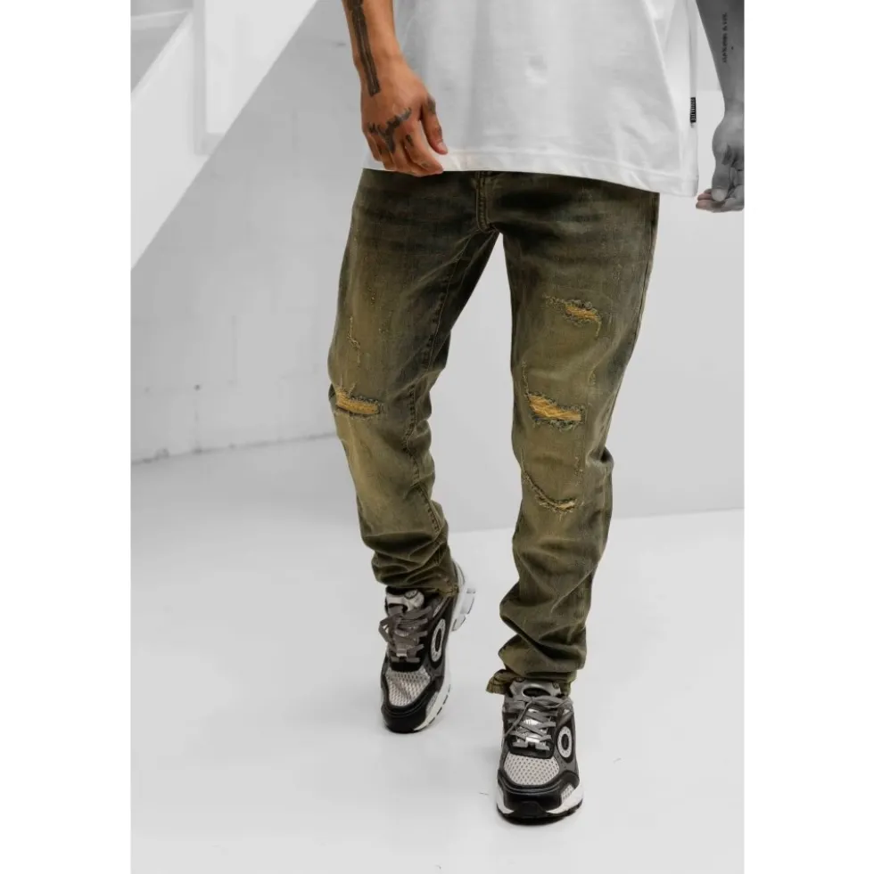Slim Repaired Denim