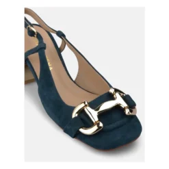 Slingback sko med spænde