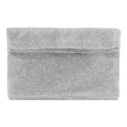 Sølv Clutch med Rhinestones