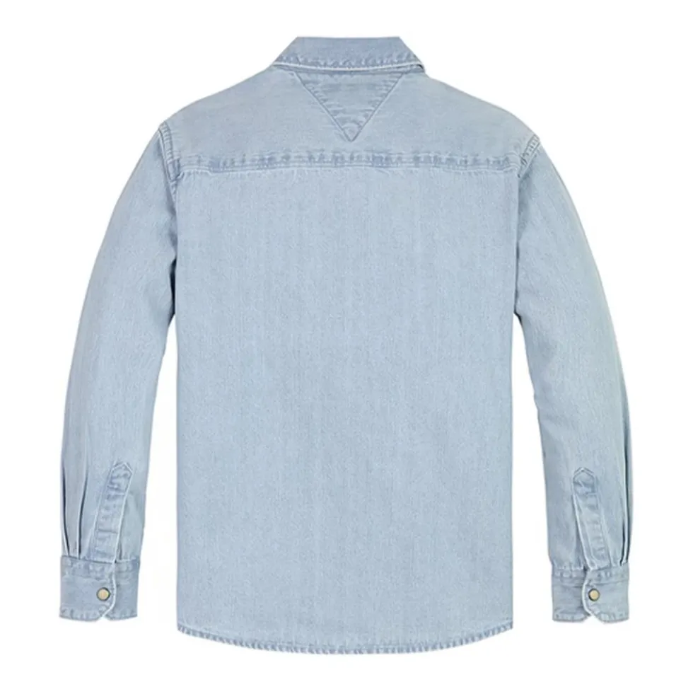 Snap-Button Denim Shirt