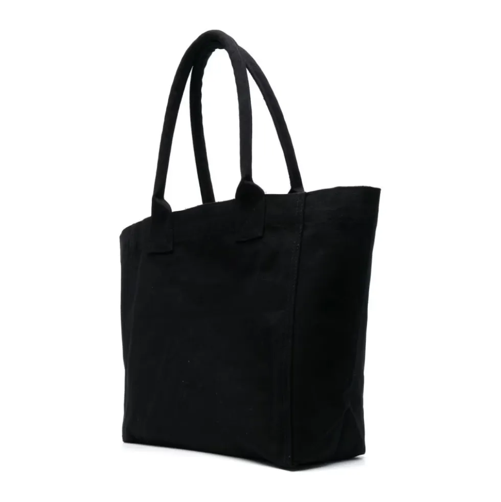Sort Bomuld Tote Taske med Logo
