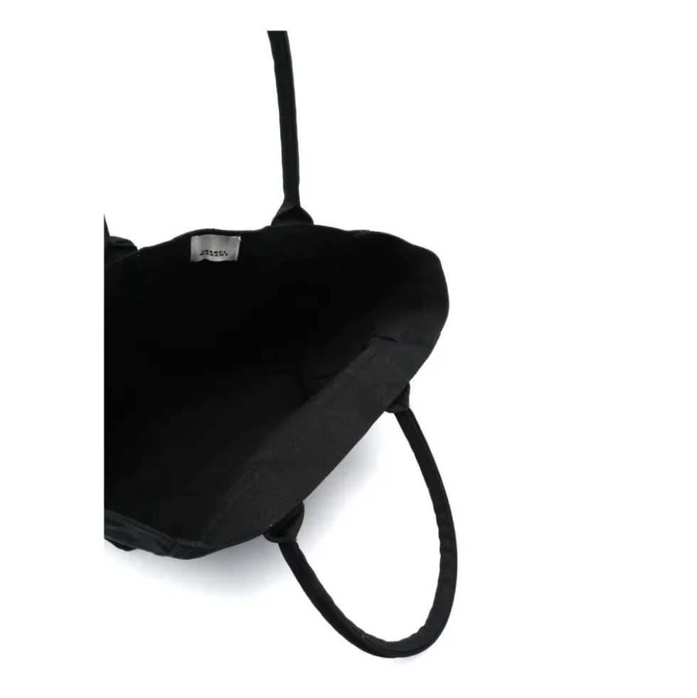 Sort Bomuld Tote Taske med Logo