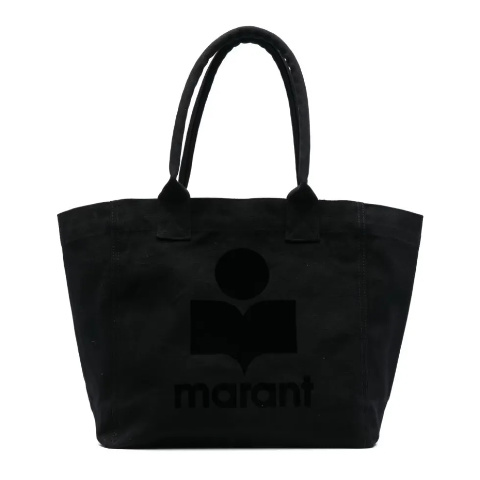 Sort Bomuld Tote Taske med Logo