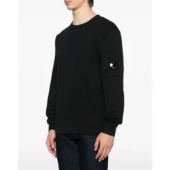 Sort Crew Neck Sweater Bomuld