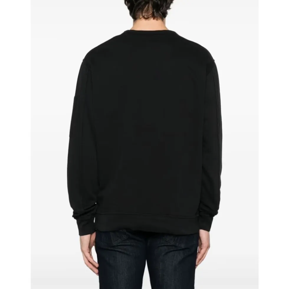Sort Crew Neck Sweater Bomuld